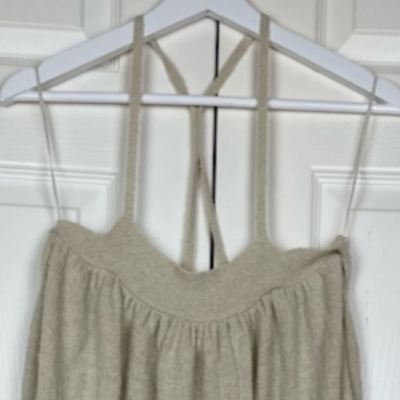 Free People Beach Strappy Sundress Maxi Beige NWOT - Picture 7 of 7